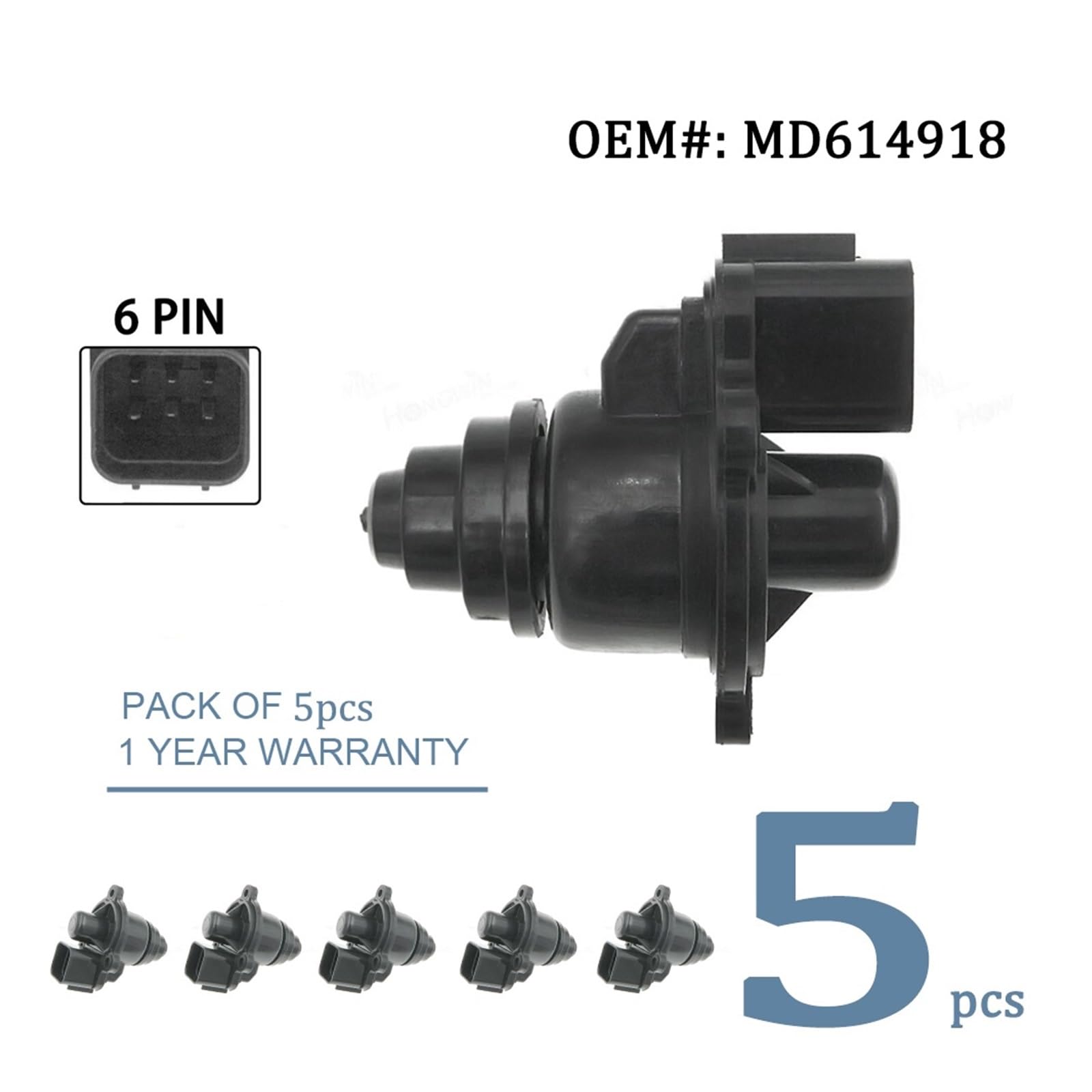 5 sztuk zaworu sterującego powietrzem jałowym MD614713 MD614946 MD614743 MD614918