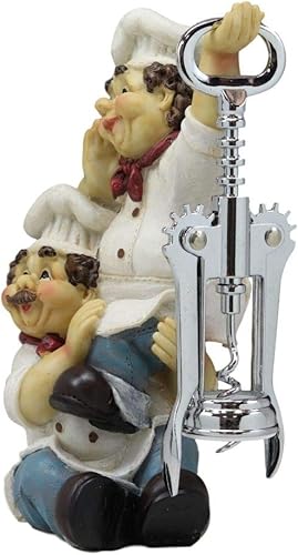 Miniatura 2 de Juego de 1 abridor de corcho y soporte para botella de vino con sacacorchos de doble acrobático