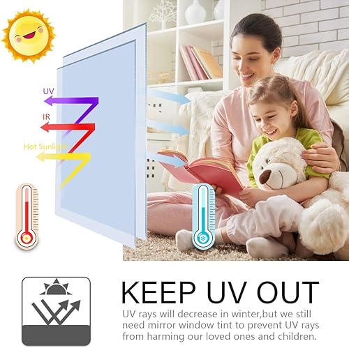 Miniatura 8 de Vinilo adhesivo Filmgoo para puerta de vidrio, privacidad, espejado, tintado, se coloca por estática