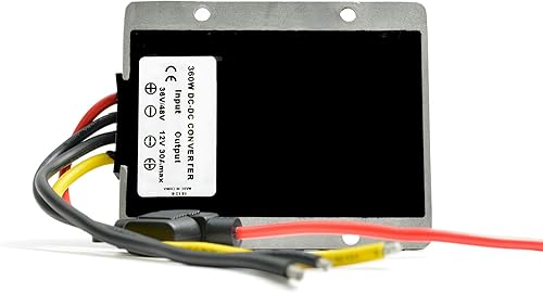 Miniatura 10 de Regulador convertidor de voltaje 36V 48V reductor a 12V 10A 120W - Módulo de fuente de alimentación CC impermeable transformador Buck para carrito