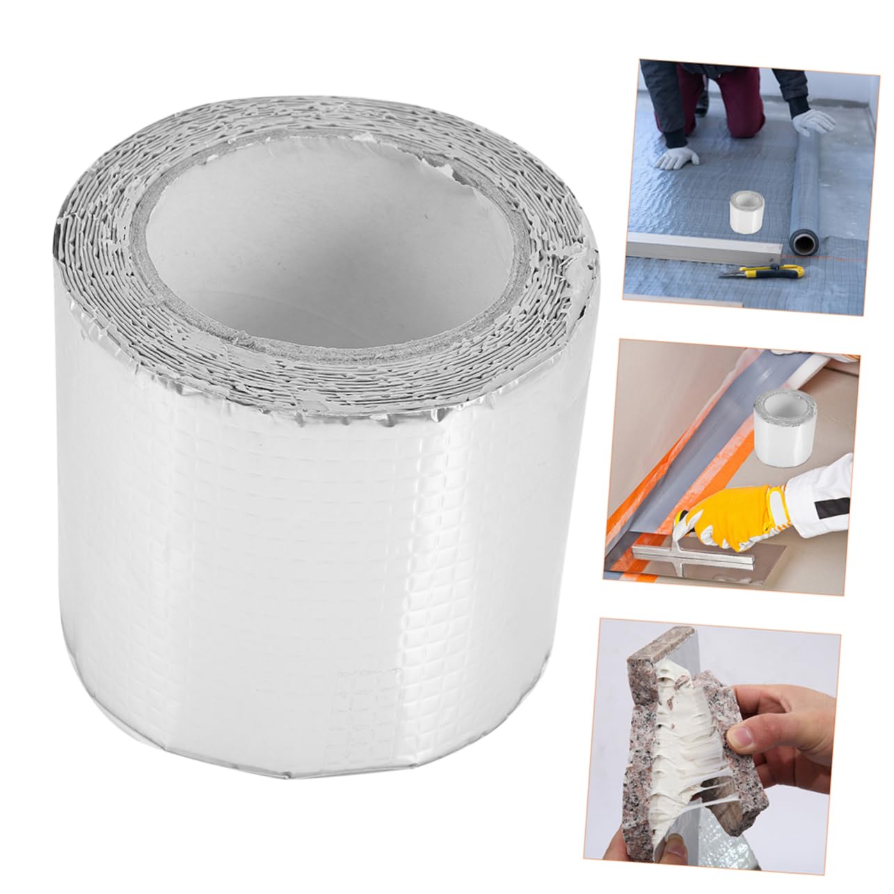 iplusmile 1 rollo Cinta de Sellado de Aluminio Autoadhesiva para para Reparaciones de Goteras y Prevención de Filtraciones