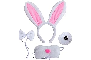 Women's Bunny Costume - 4-Piece Set for Easter or Halloween