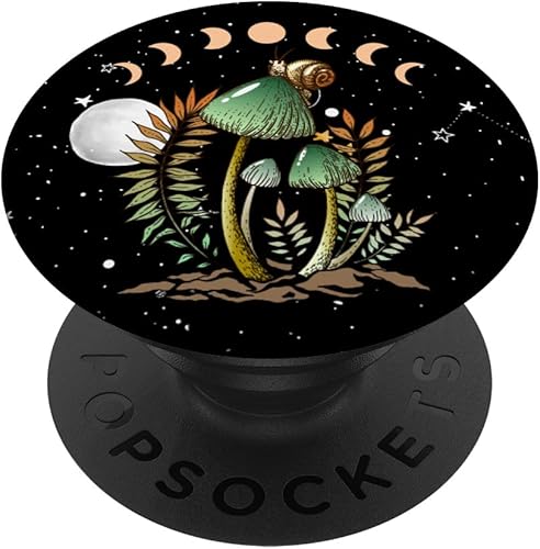 Cottagecore - PopSockets intercambiables con diseño de hongo gótico, diseño de bruja