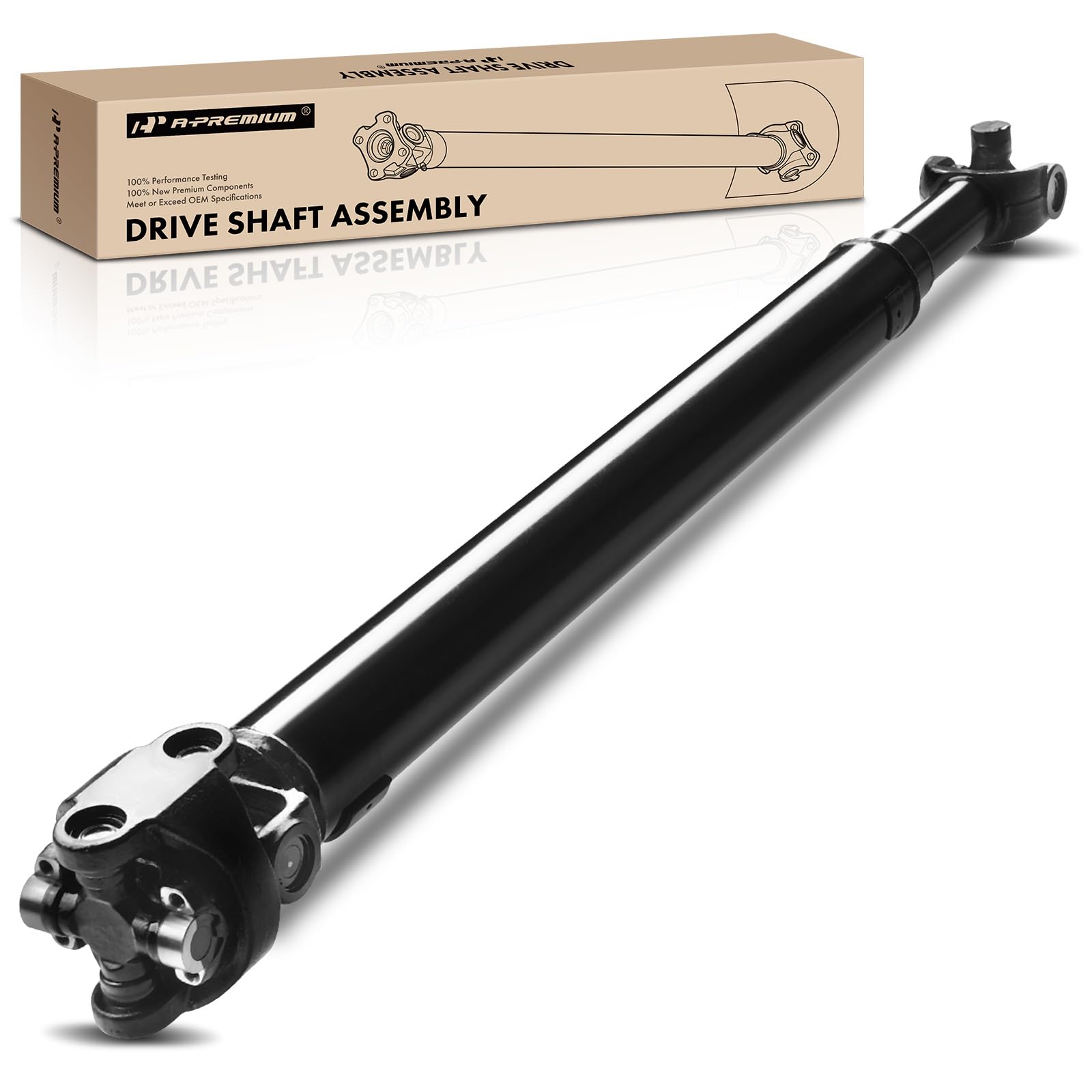 a-premium front drive shaft driveshaft assembly compatible with ford f-150 1988-1996, bronco 1988-1990, 4wd, complete prop shaft