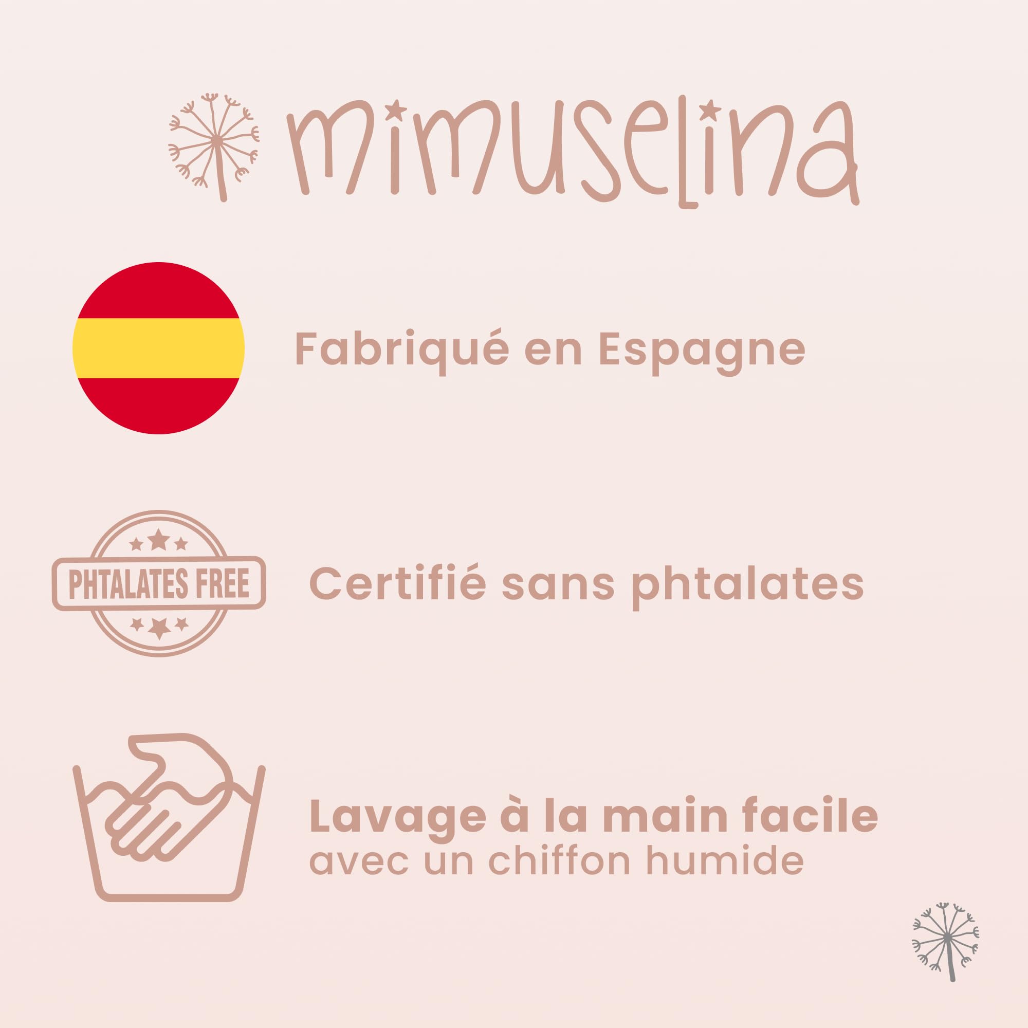 MIMUSELINA Oreiller Anti Reflux | Coussin Incliné pour Éviter Les Reflux et Les Coliques dans Le Lit ou Le Berceau | Coussin Ergonomique Imperméable | Forme Semi-Circulaire 35x28x6cm