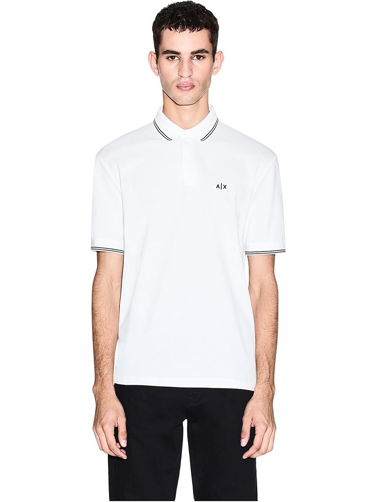 Pewter Armani Exchange Essential Logo Polo