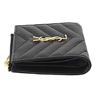SAINT LAURENTコンパクトウォレット　2つ折り財布　キャビアスキン むつ85-081404】SAINT LAURENT 二つ折り財布 サンローラン