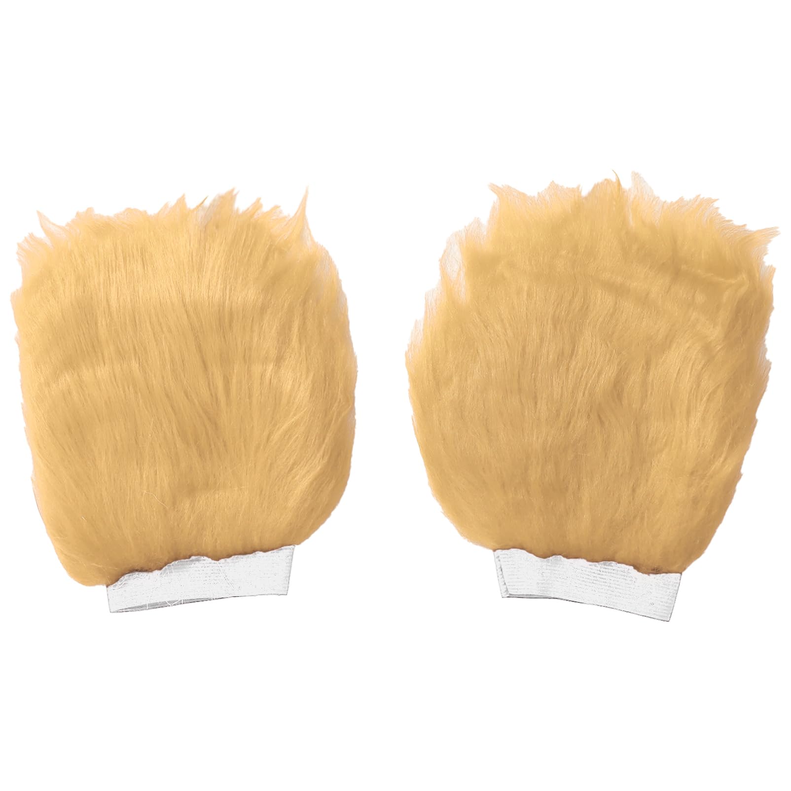 Alvivi Plush Cat Paws Gloves Bear Cat Animal Hand Paw Fingerless Gloves Cosplay Costume Accessories Champagne One Size