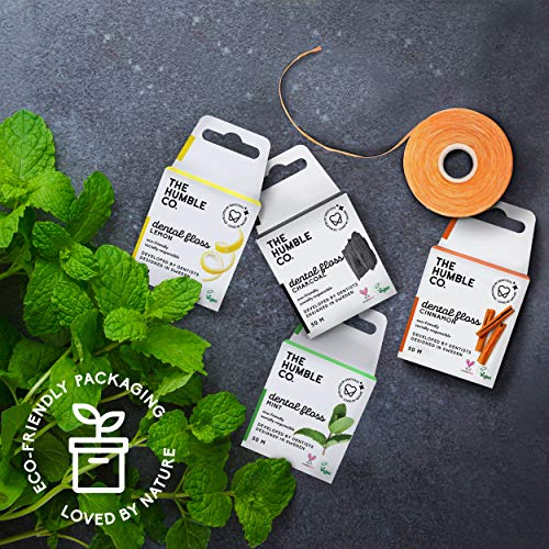 The Humble Co. Dental Floss (4Pack) - Vegan, Eco Friendly, Sustainable Waxed Dental Floss With Natural Xylitol, 55 Yards Of Adult And Kids Floss For Gum Care And Dental Care (Mint) #TOP2