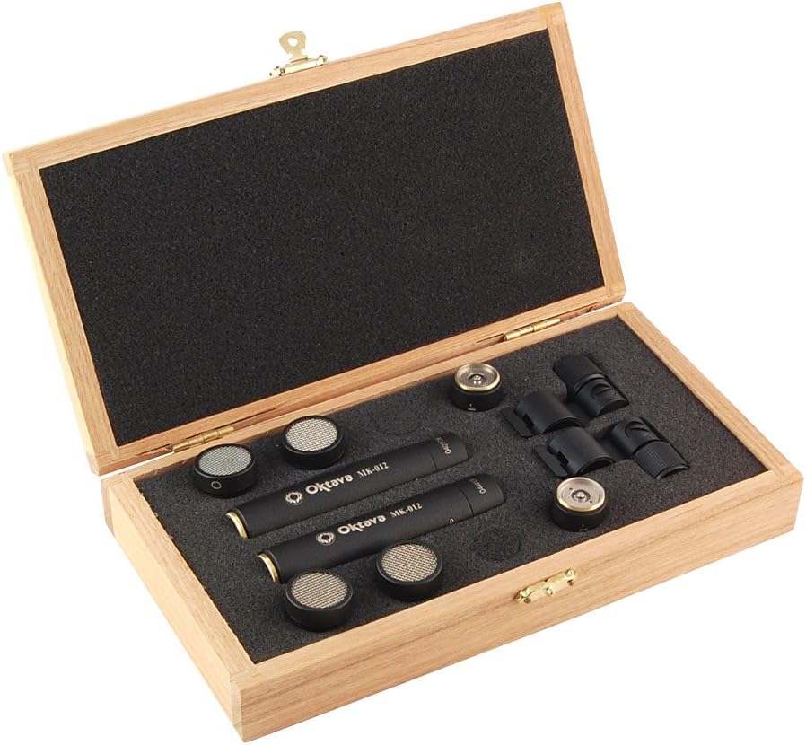 Oktava MK-012-02 MSP4 Factory Matched Stereo Pair with Cardioid and omnidirectional Capsules (Black)