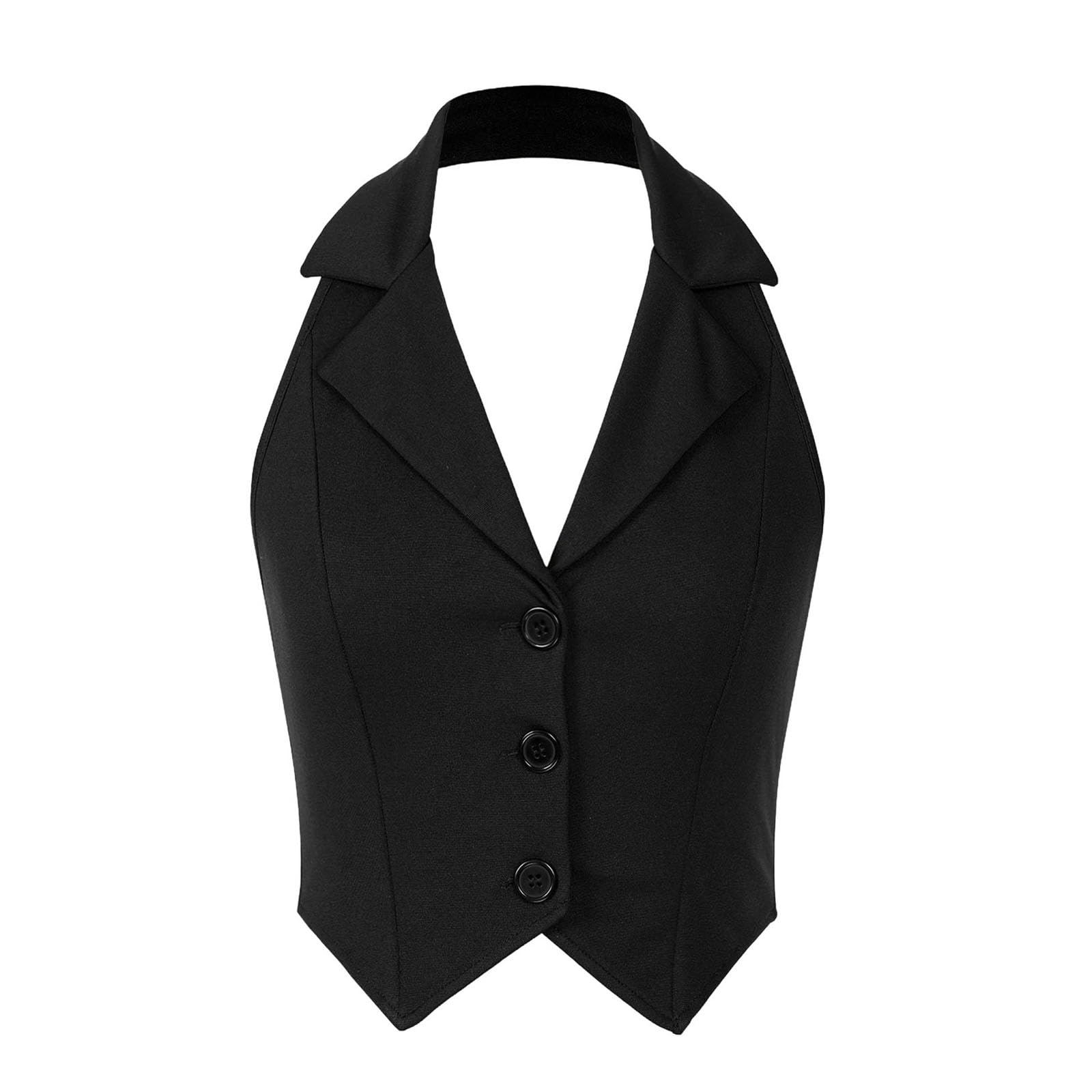 Chalecos para mujer, cuello en V, para oficina, para mujer, con cuello en V, formal, elegante, chaleco, ropa de trabajo, para mujer