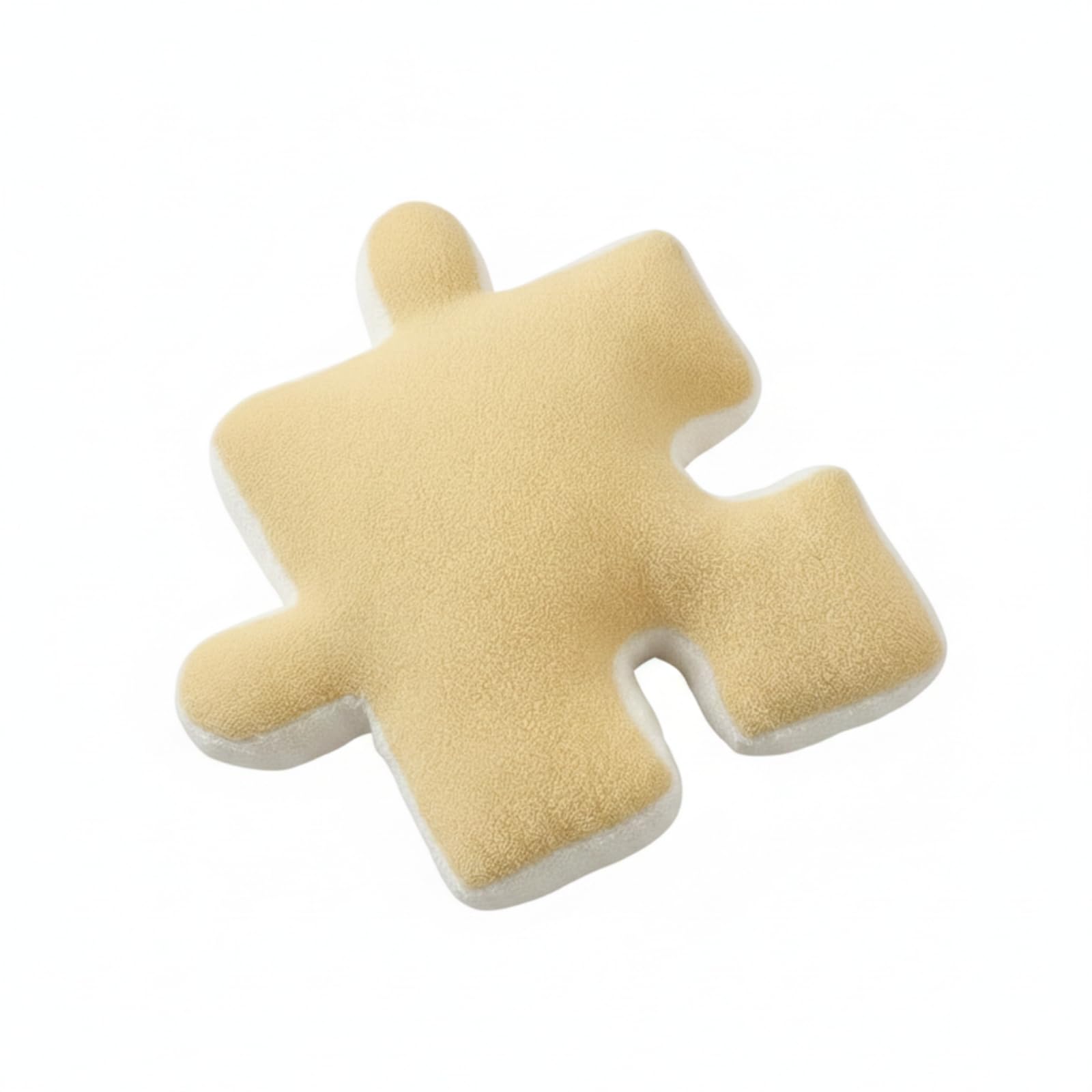 Cojín con Forma Puzzle Morno Cojín Boucle Acogedor Almohada Piso con Forma Rompecabezas para Dormitorio, Negro