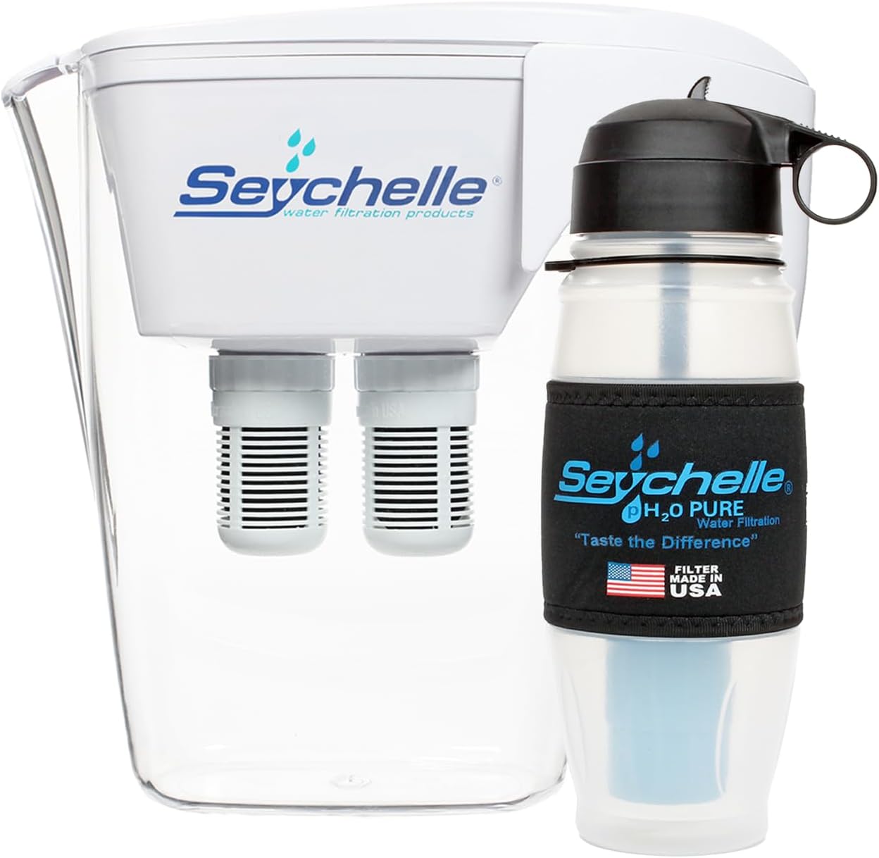 64oz Seychelle pH20 Alkaline Water Filter Pitcher (Includes