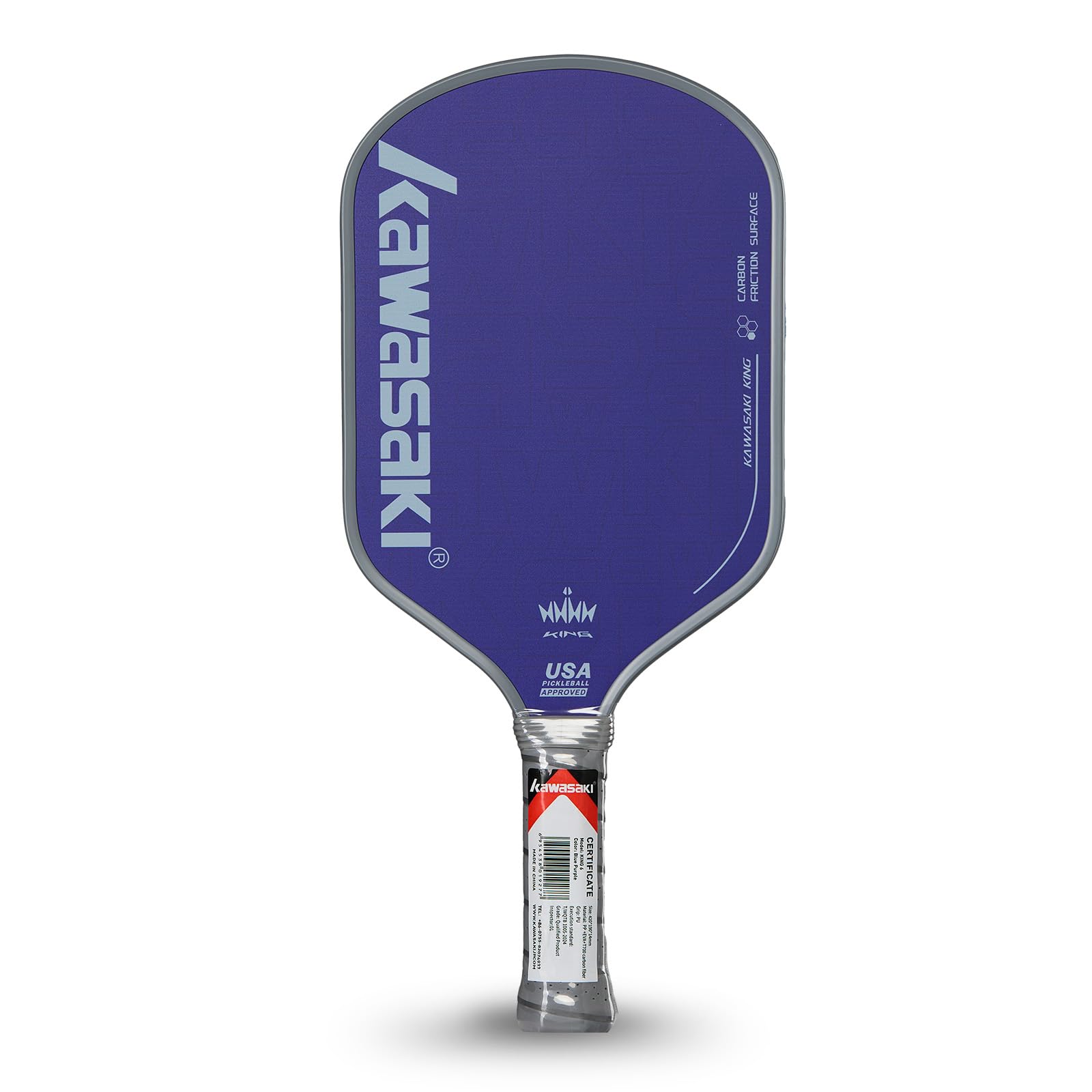 Kawasaki T700 Pickleball Schläger Kohlefaser 14mm PP Honeycomb Kern USAPA Genehmigt Turnierstufe mit Cover Case