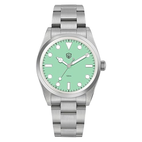 watchdives VH31 Quartz Watch, WD1016 Men Watches 37mm Dial Stainless