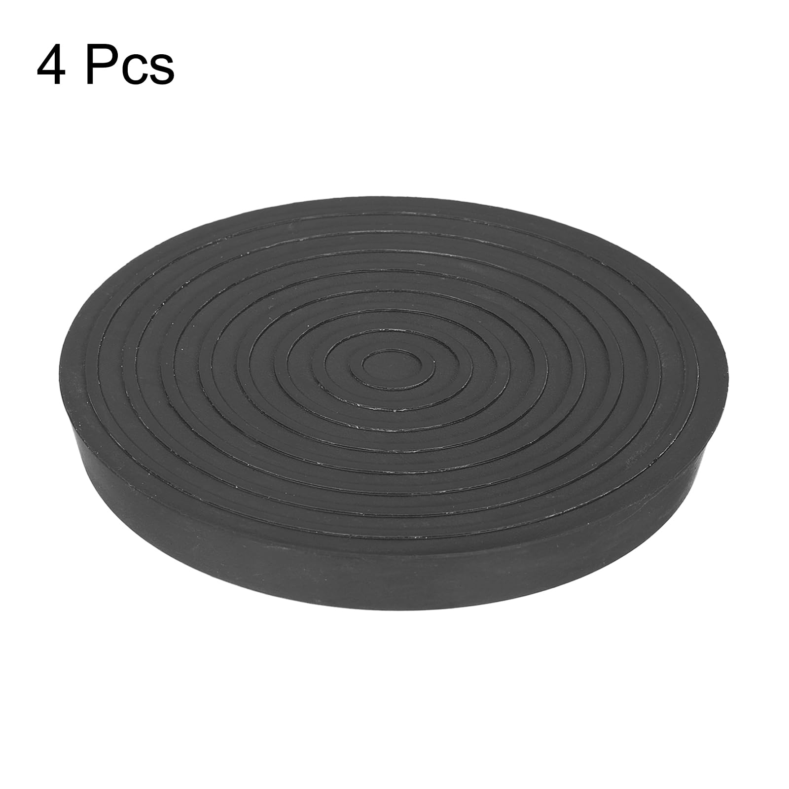 uxcell Chair Leg Floor Protectors, 4Pcs 3.5", Rubber Round Non-Slip Furniture Pads - Image 3