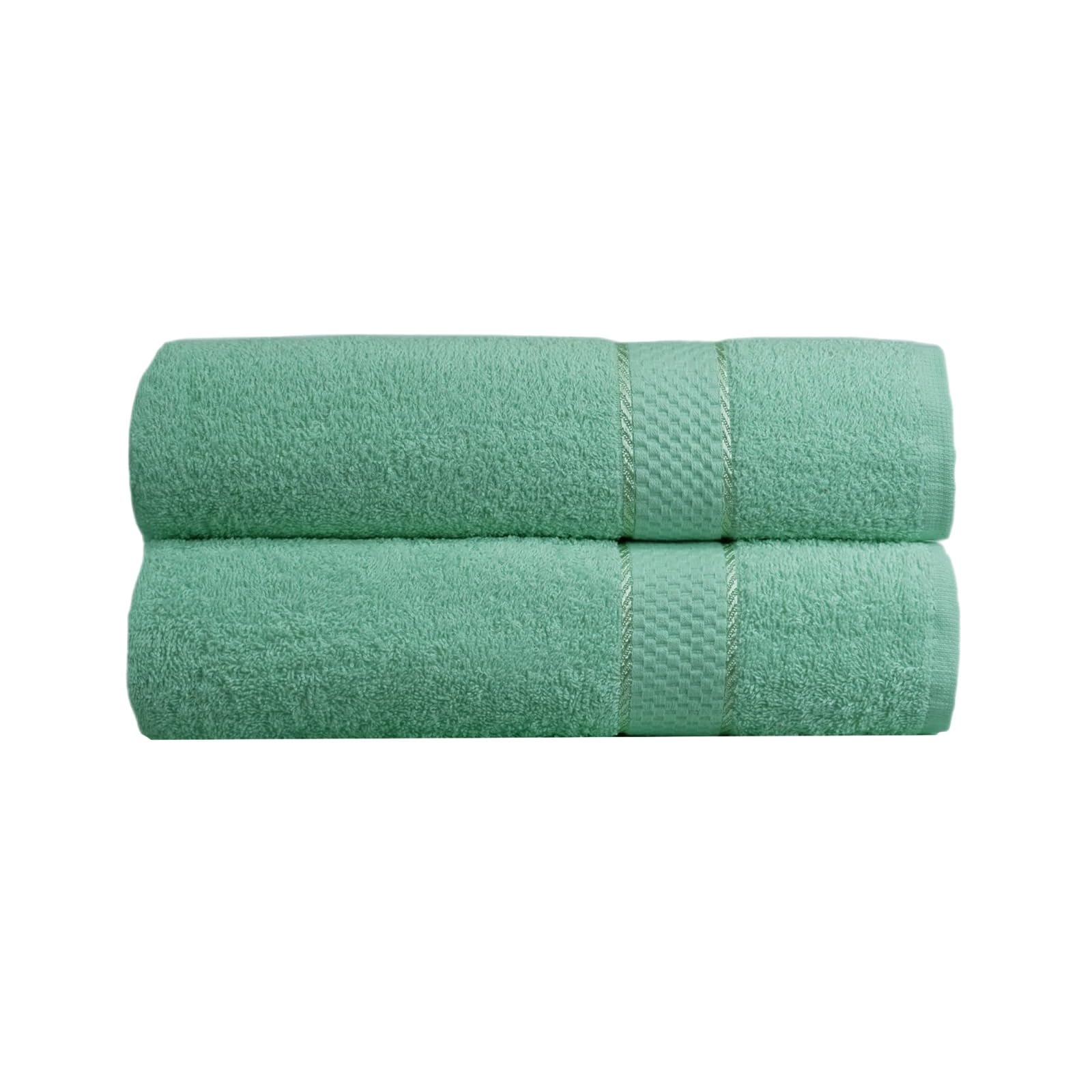 TT ThreadTrade Premium Bath Towels, Sheet, Soft and Absorbent, Super Soft Hotel Quality Towel, Quick And Efficient, 100% Egyptian Cotton Bath Towels, 80 x 140 cm, 500 GSM, (2, Mint)