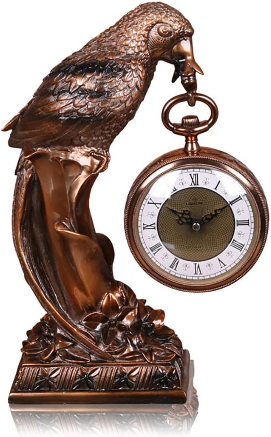 Desk Clock and Shelf Clock Mantel/Mantle Rhythm Quartz Clock Eagle Living Room Desk Shelf Clocks Decoration