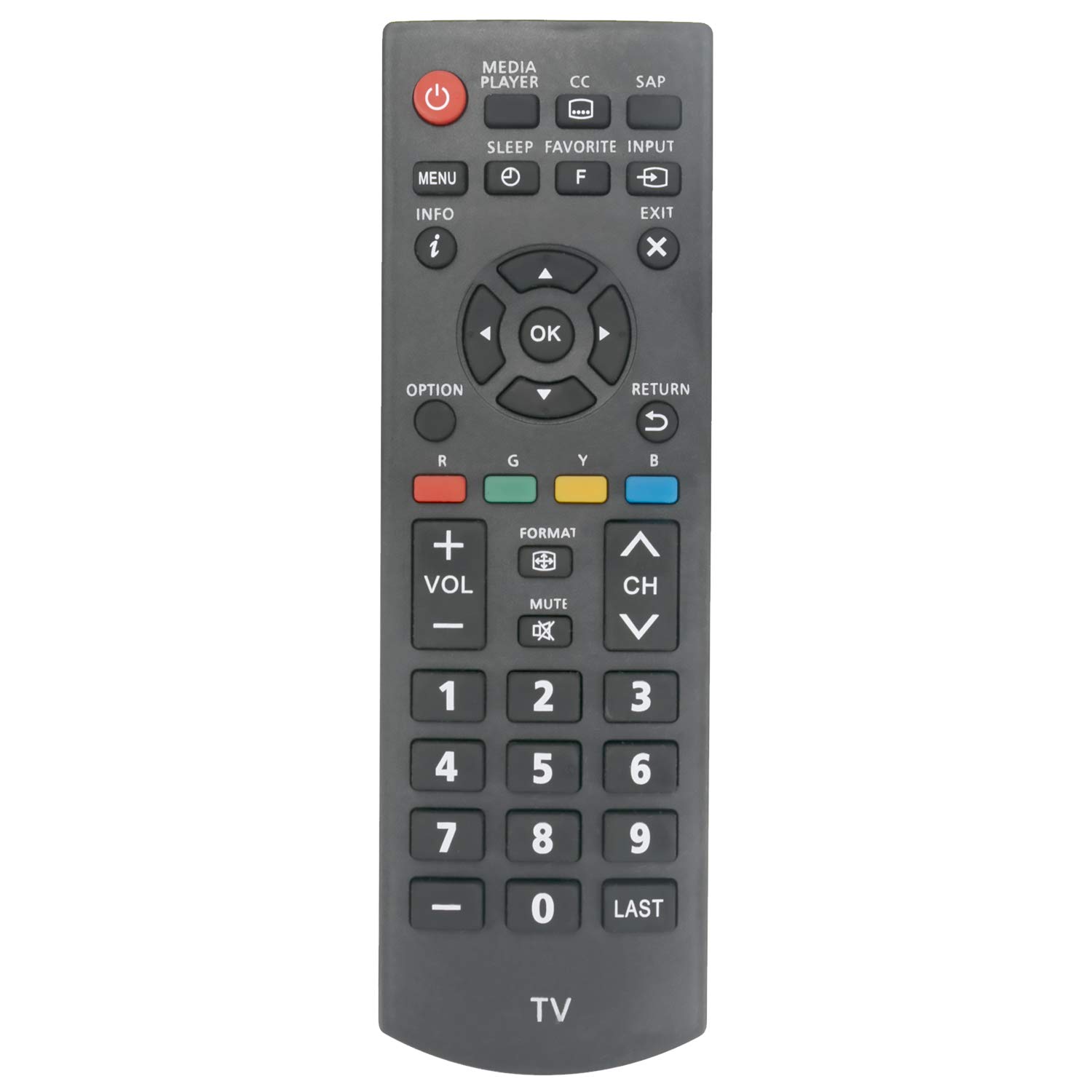Telecomando Sostitutivo N2QAYB000328 Per TV Panasonic - Compatibile Con N2QAYB000354 E Modelli TX-L, TX-P