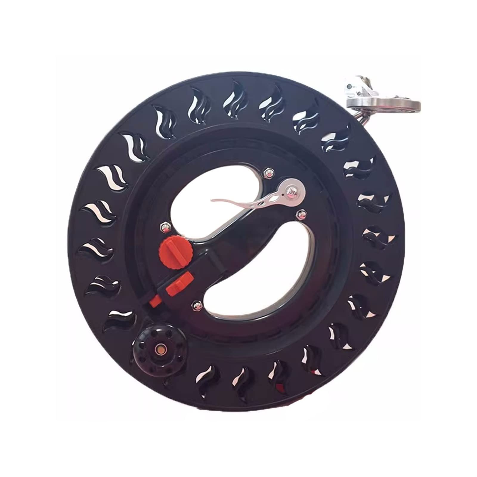 Carrete enrollador de línea para Cometas, Rueda de Agarre para Carrete de bobinado para niños y Adultos, Bloqueo Seguro, Accesorio Profesional y Duradero para Cometas (tamaño: 23 cm)