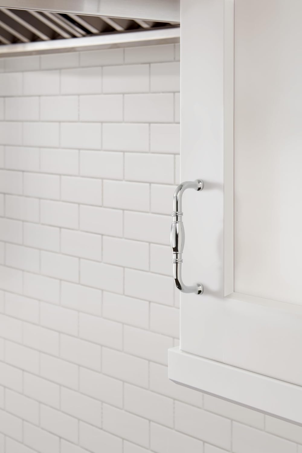 Amerock | Cabinet Pull | Polished Chrome | 3-3/4 inch (96 mm) Center-to-Center | Granby | 1 Pack | Drawer Pull | Drawer Handle | Cabinet Hardware