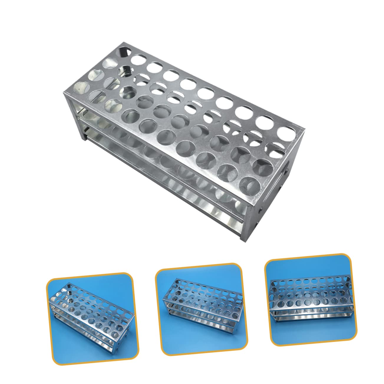 ULTECHNOVO 2piezas Soporte De Tubos De De De Rejilla De Almacenamiento Para Ligera y Práctica Para Investigación Científica y Académico