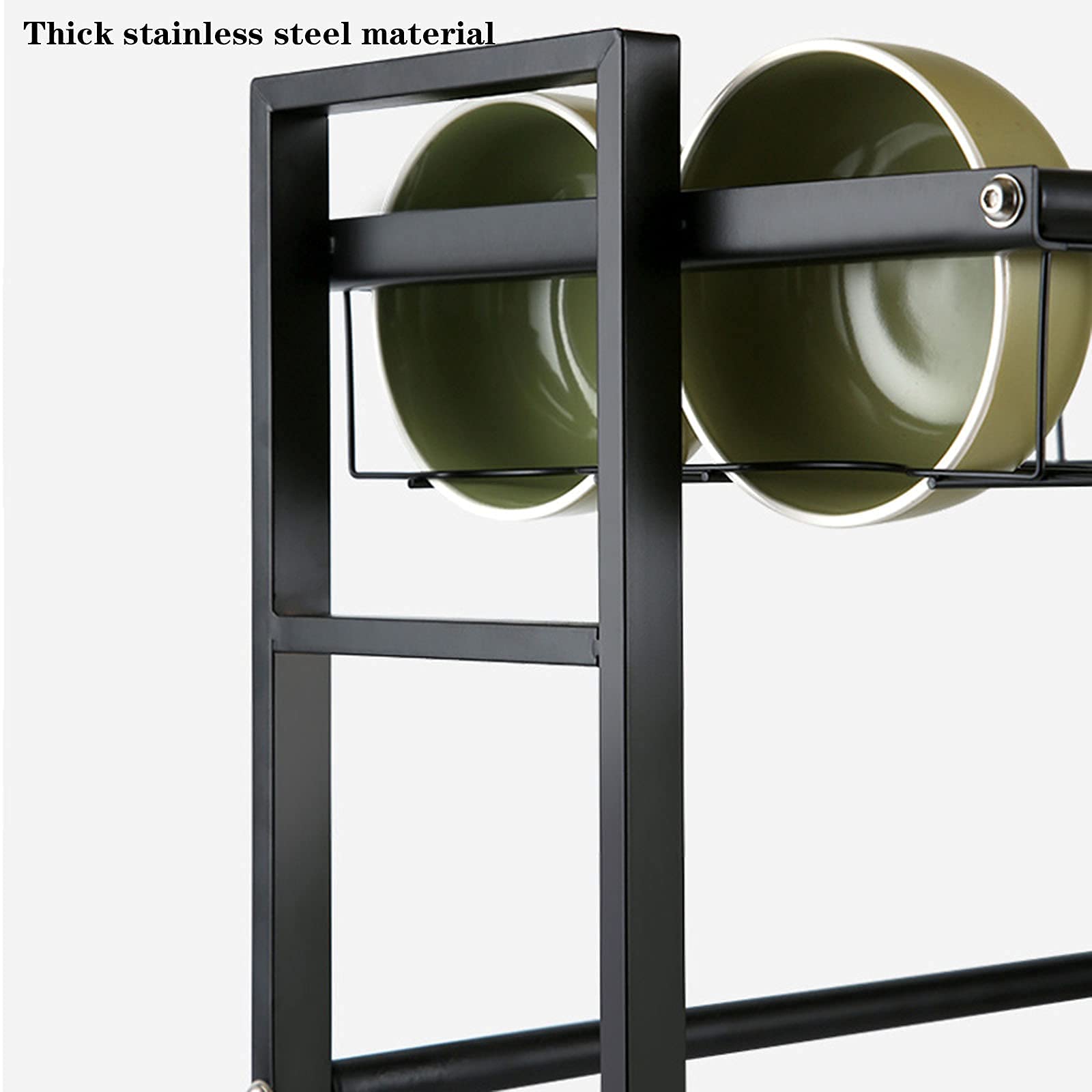 Scaffale telescopico per lavello da Cucina in Acciaio Inossidabile a 2 Strati Scaffale per filtri per stoviglie Lavello Lavello Scarico per lavello, Nero, 81,5 * 29 * 62 cm