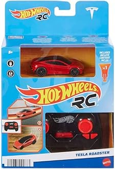 RC 1:64 Scale Rechargeable Radio-Controlled Racing Cars for On- Or Off-Track Play, Includes Car, Controller & Adapter for Kids 5 Years Old & Up (Roadster)