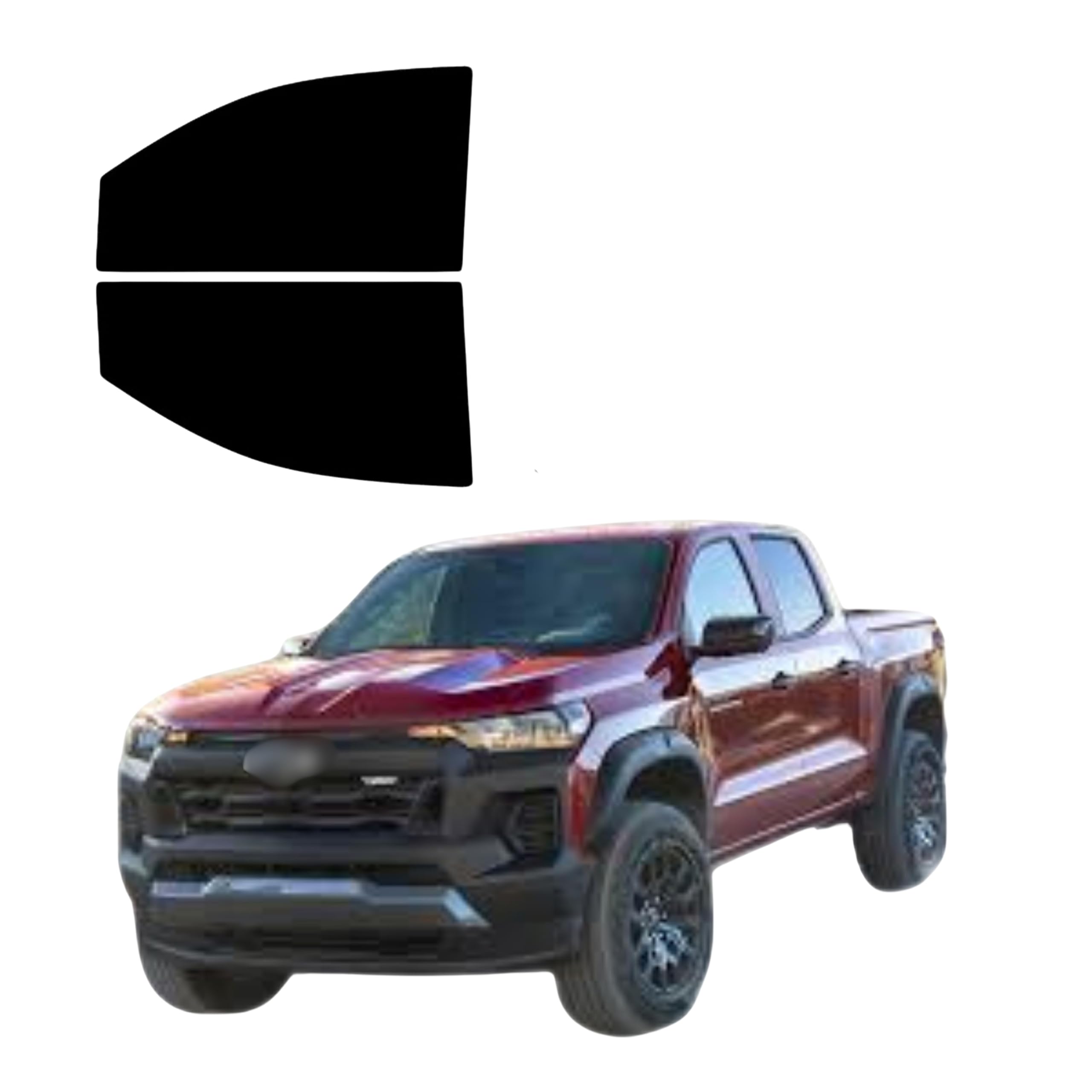 Precut Tint Kit Nano Carbon Film for Chevy Colorado 2015-2022 Driver and Passenger Windows Computer Cut to Custom Fit Colorado Windows 2pcs Set (35%