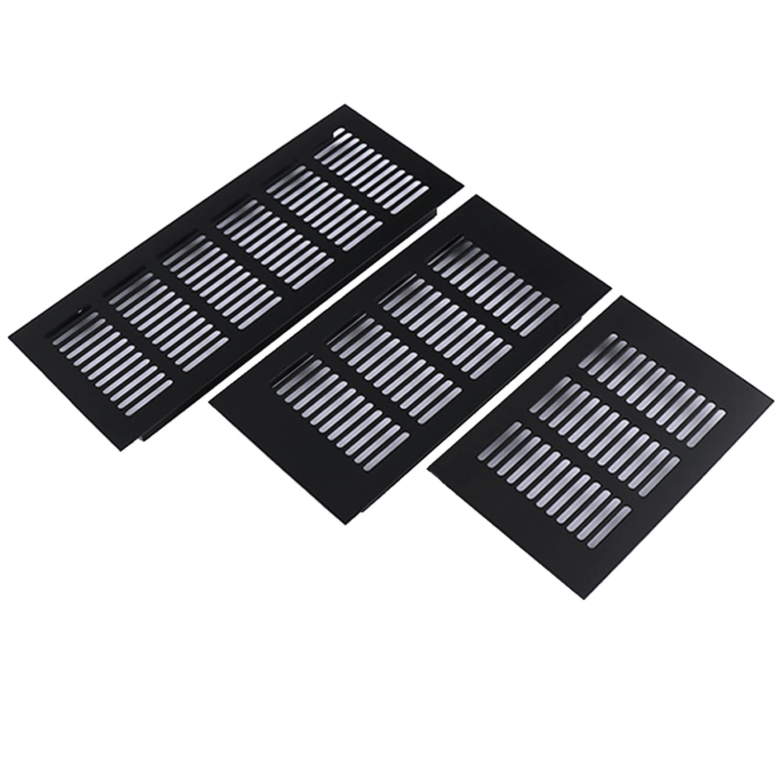 Aluminium Lüftungsgitter Für Schrank & Tür – Schwarz, In Verschiedenen Größen (150x200mm Uvm.)