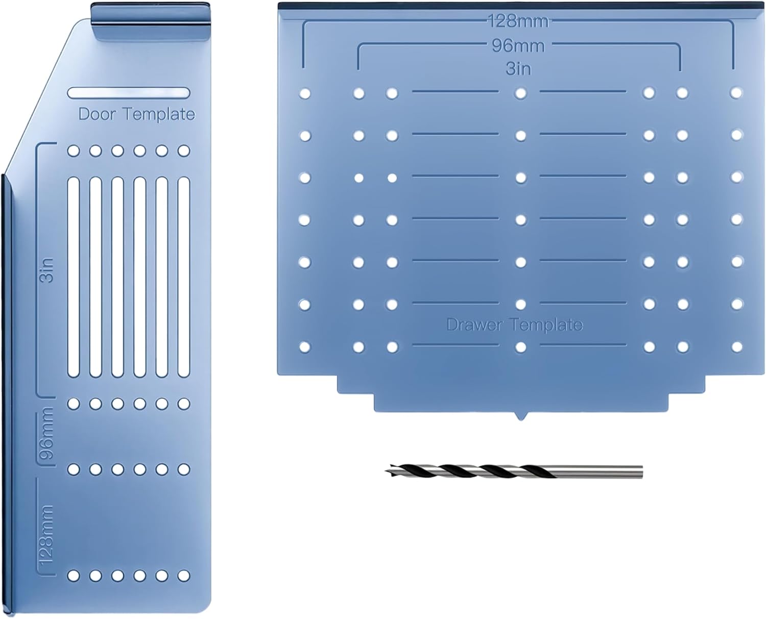 JOY DECOR Kitchen Cabinet Pulls Installation Jig Drill Mounting Template for Cabinet Knobs, Handles Drill Template Guide for Drawer Pulls, Hardware Installation Template Kit Include Drill Bit
