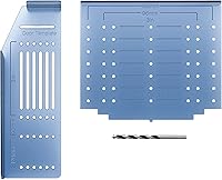 Vista 8 de JOY DECOR Plantilla de Instalación y Taladrado para Tiradores de Gabinetes de Cocina, Plantilla Guía de Taladrado para Perillas y Tiradores