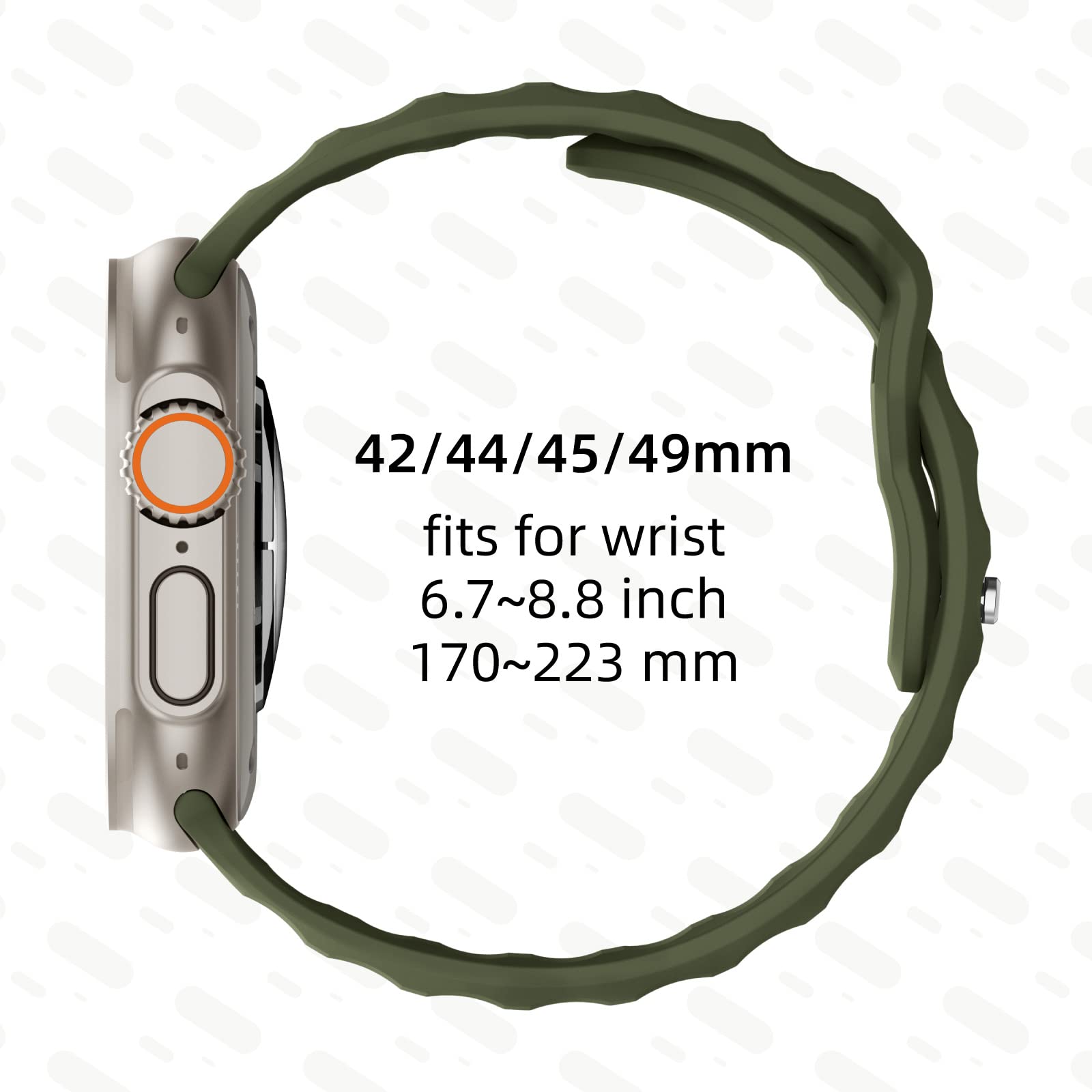 Amazon.co.jp: [Suitisbest] コンパチブル Apple watch バンド 49mm 