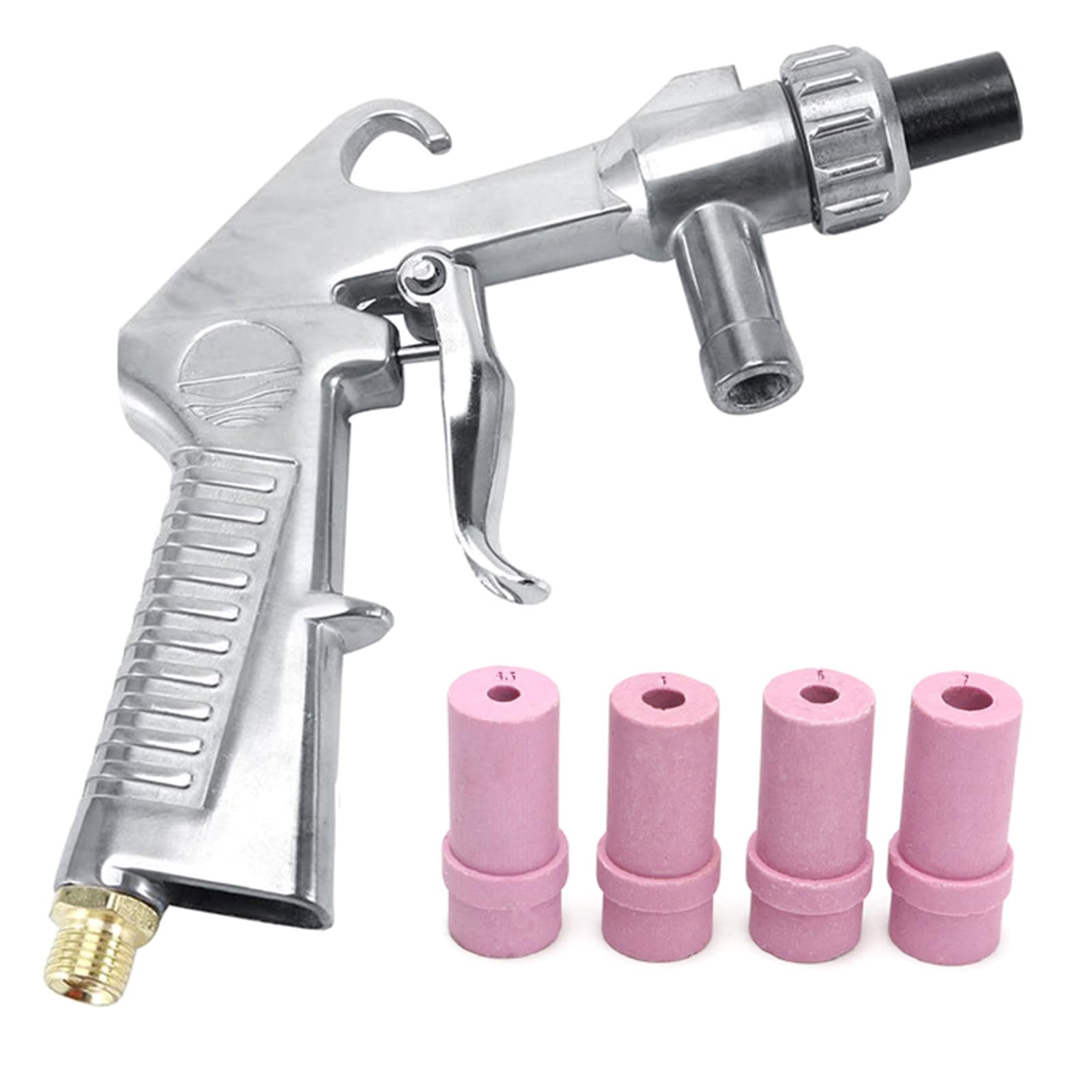 Sand Blasters Kits Sandblasting Sandblasters Feed Blasts Kits for Sandblast Blasts Cabinet with 4Pcs Ceramic Nozzles Home Improvement Sandblasters