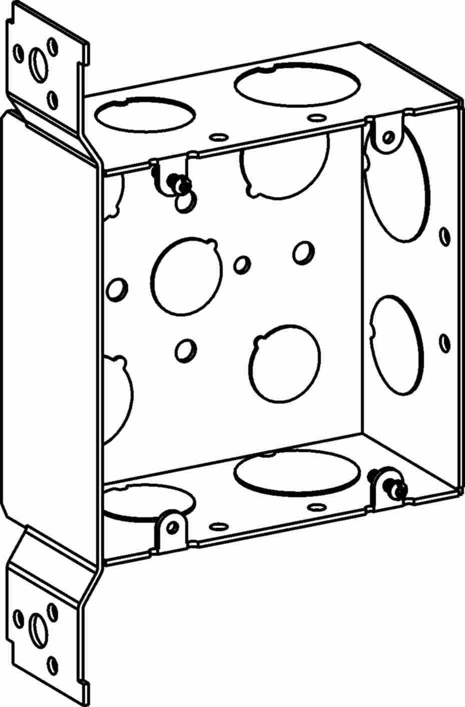 Orbit 5SDB75/100FB Electric Box, 2 1/8" Deep w/3/4 & 1" Knockouts