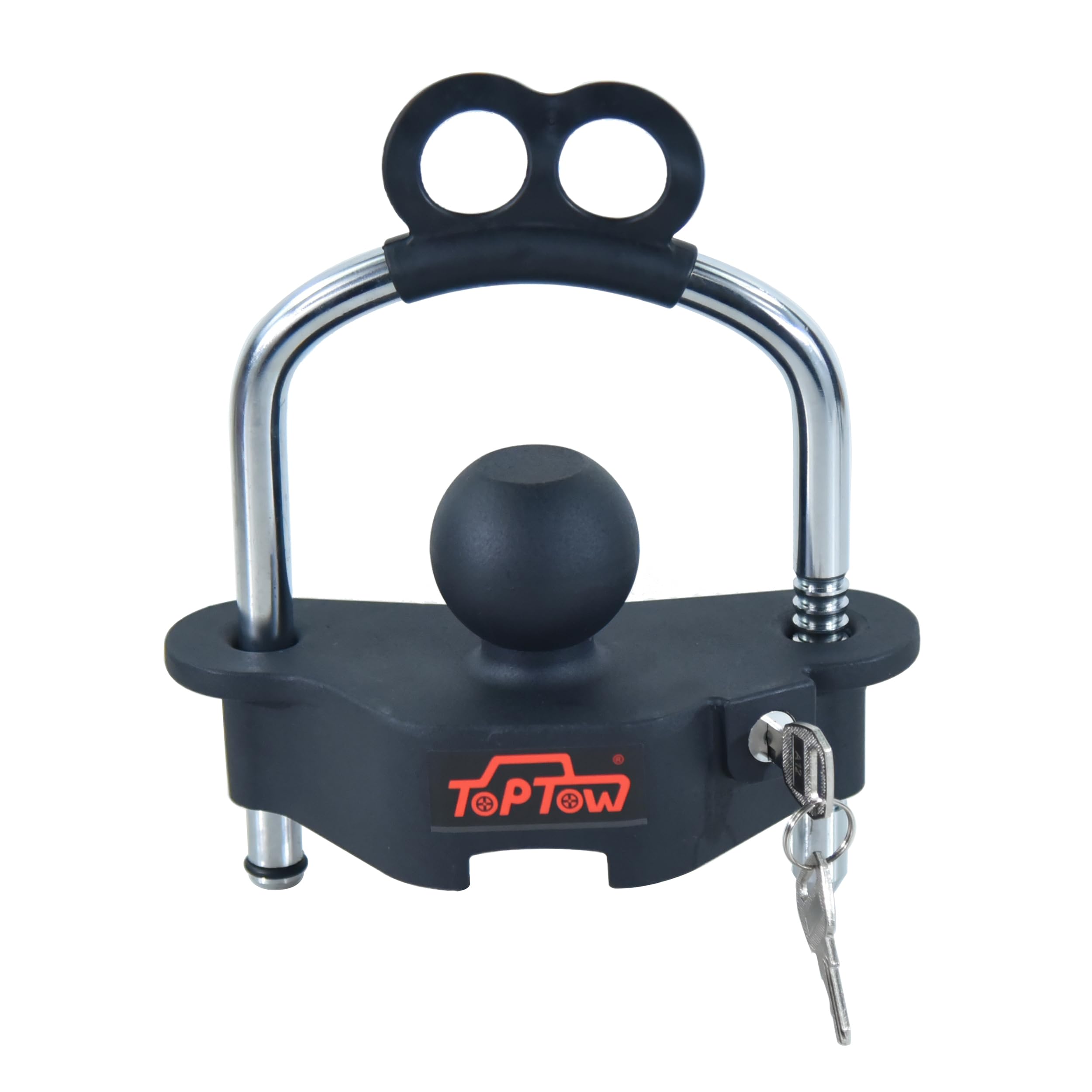 TOPTOW 63507PRO Trailer/RV Coupler Hitch Lock, Universal Fits for 1-7/8", 2" & 2-5/16" Couplers
