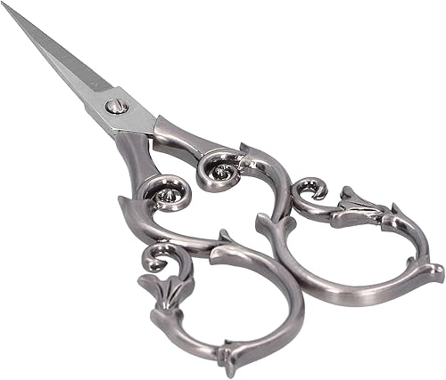 Miniatura 9 de Tijeras retro, tijeras de bordado vintage de 4.3 pulgadas, tijeras de coser de acero inoxidable con punta afilada para bordar, agujas de