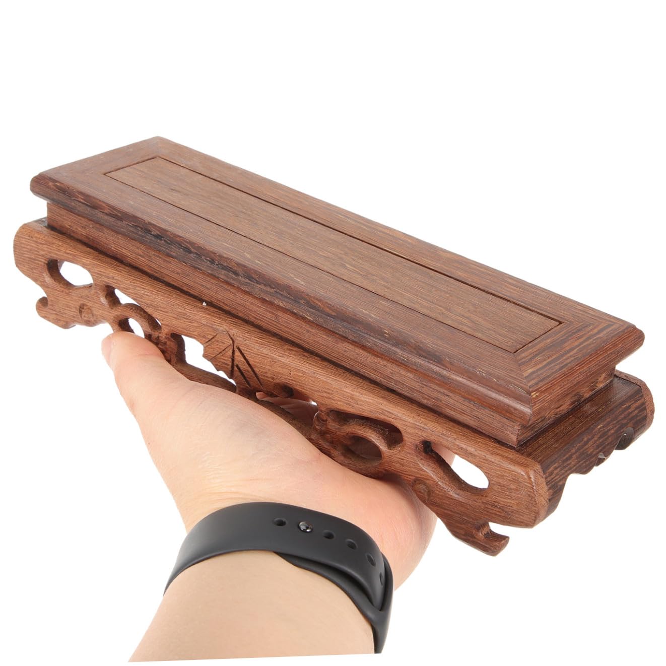 SHINEOFI Base Capacità di Carico e Resistente alla Deformazione in Legno Rettangolare per Espositore da Tavolo per Acquari e Vasi Decorativi