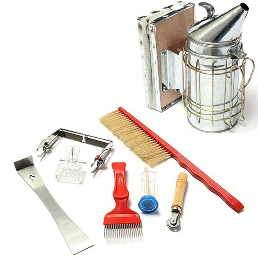 Kit di Strumenti per Apicoltura Spazzola Professionale per api Strumento per Alveare Kit di Avvio Riutilizzabile per Apicoltore Attrezzatura per Apicoltura