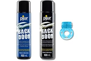 Pjur Back Door Variety Pack: Silicone Based and Water Based Lubricants with Bonus Vibration Ring