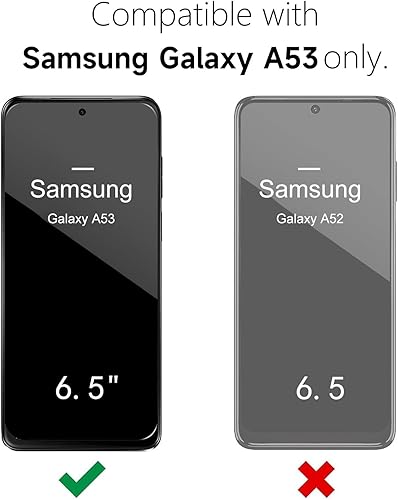 Miniatura 2 de Oaxkco - Funda de silicona para Samsung Galaxy A53 5G con protector de pantalla, para mujeres y niñas, bonita funda protectora para teléfono, ajuste