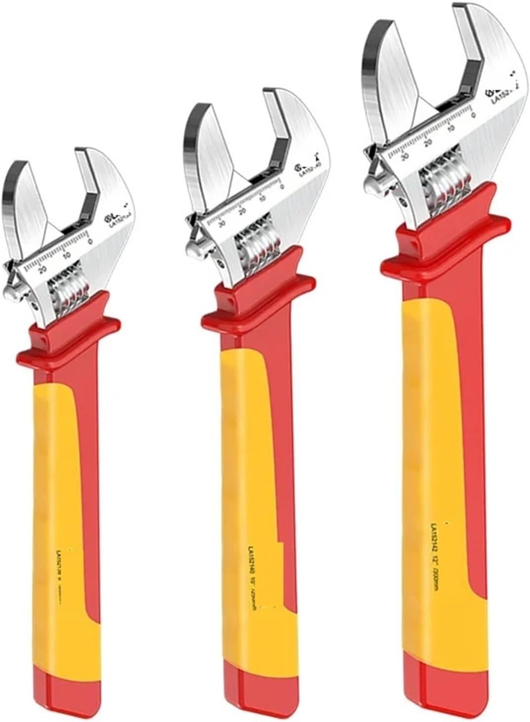 1PCS Insulated Adjustable Wrench 6/8/10/12inch 1000V Universal Spanner Electrician Maintenance Handle Hand Repair Tool(8inch LA152138)