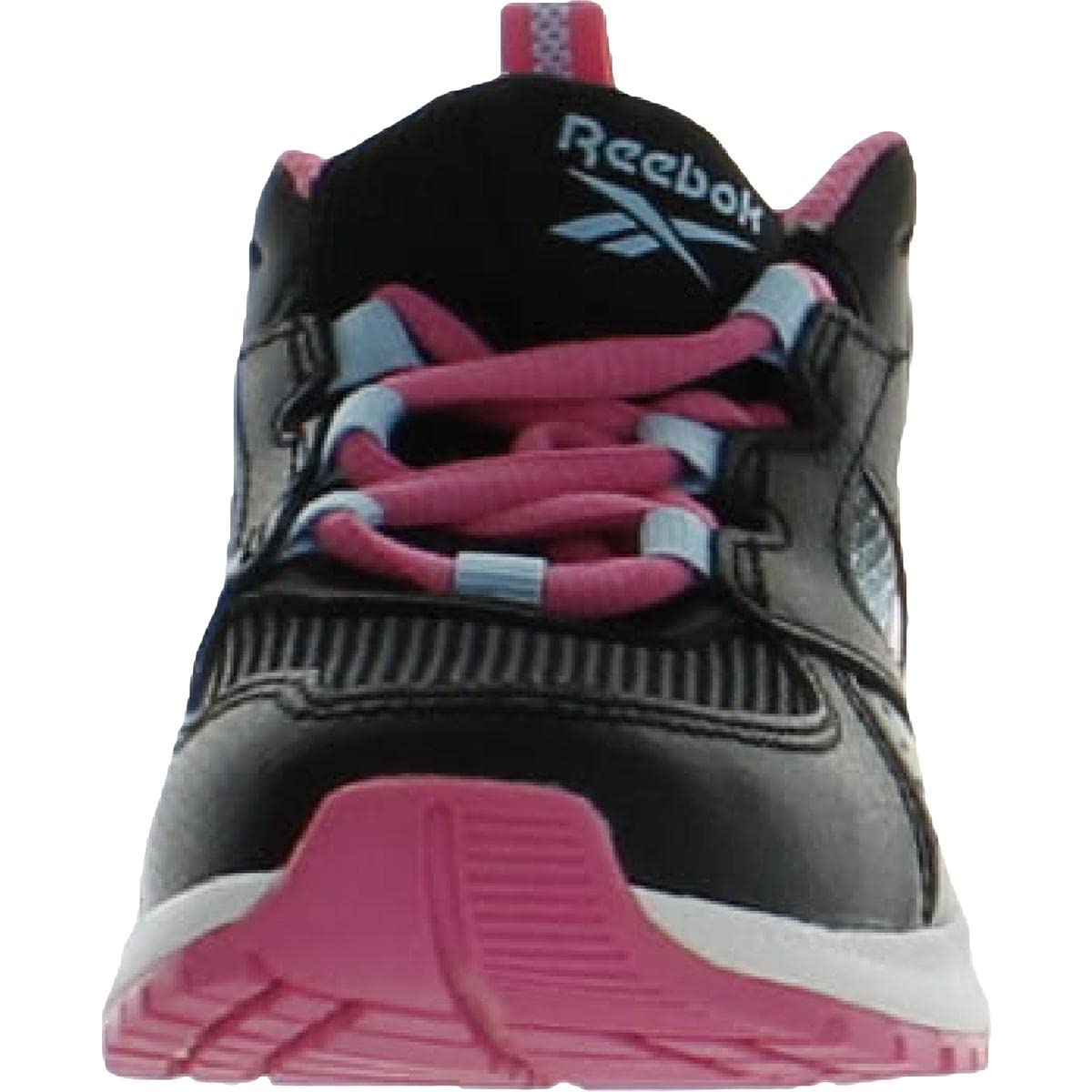 Reebok Girls Road Supreme 2.0 Running Shoe, Black/True Pink/Digital Blue, 6.5 Little Kid