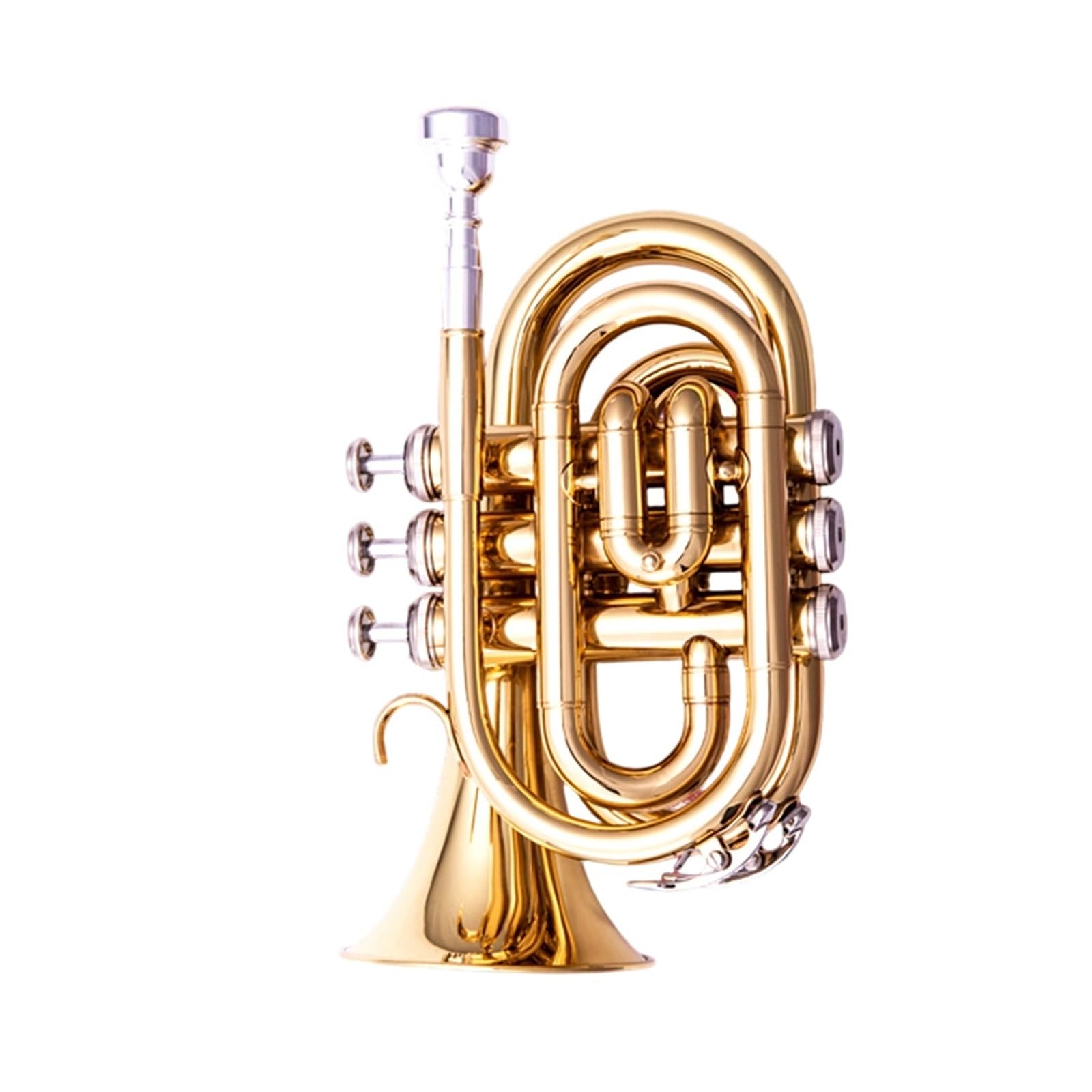 Trompete Instrument B Flat Mini Anfänger Performance Profi(Gold)