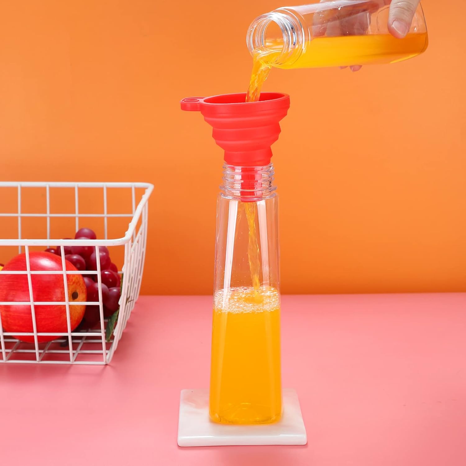 24 Pack 12oz Empty PET Plastic Juice Bottles with Leak-Proof Caps Lids, Reusable Clear Water Bottle Food Grade Bulk Beverage Containers for Juicing Smoothie Milk and Homemade Beverages - Image 6