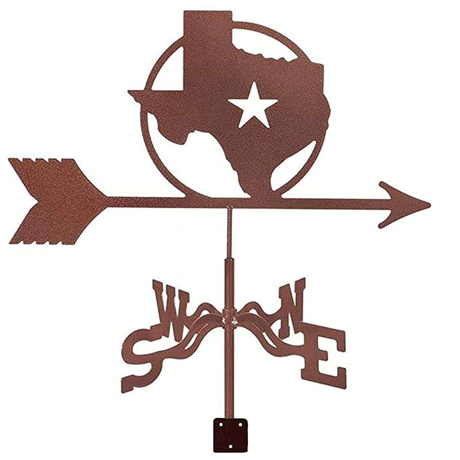 Girouette de toit rétro en métal durable pour mesure précise de la direction - 8