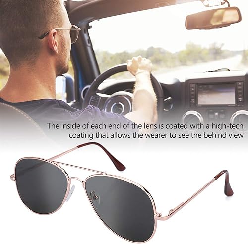 Miniatura 4 de Lentes de sol con espejo retrovisor, lentes espía para ver detrás de ti, lentes retrovisores, lentes antirretrovisor, dispositivo de detective para