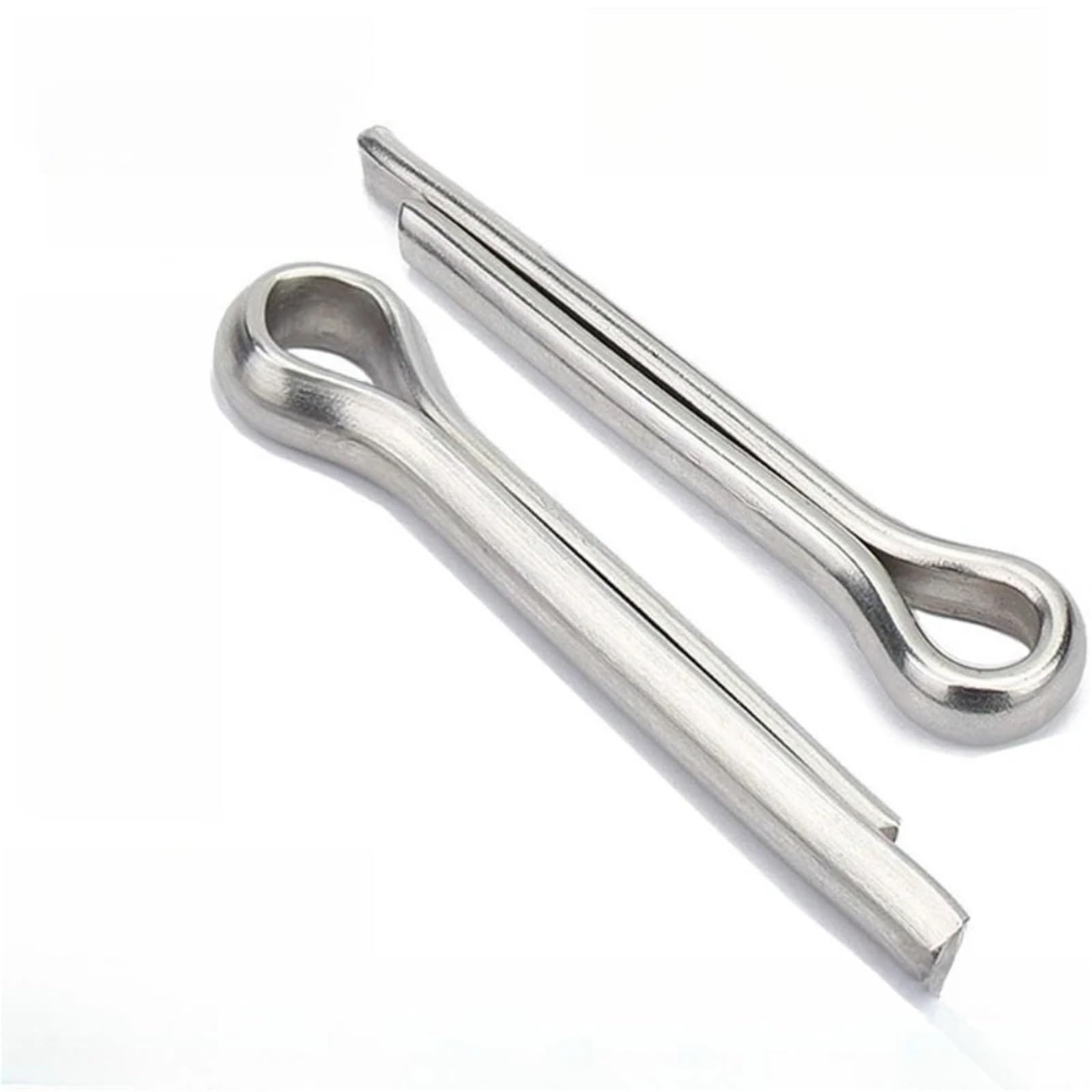 100 pz M2 .5 Coppiglia Divisa 12mm X 40mm In Acciaio Inox 304 Poli Tono Argento Clip di Fissaggio Chiave Cotter Spille Per Automotive(M2,30mm)