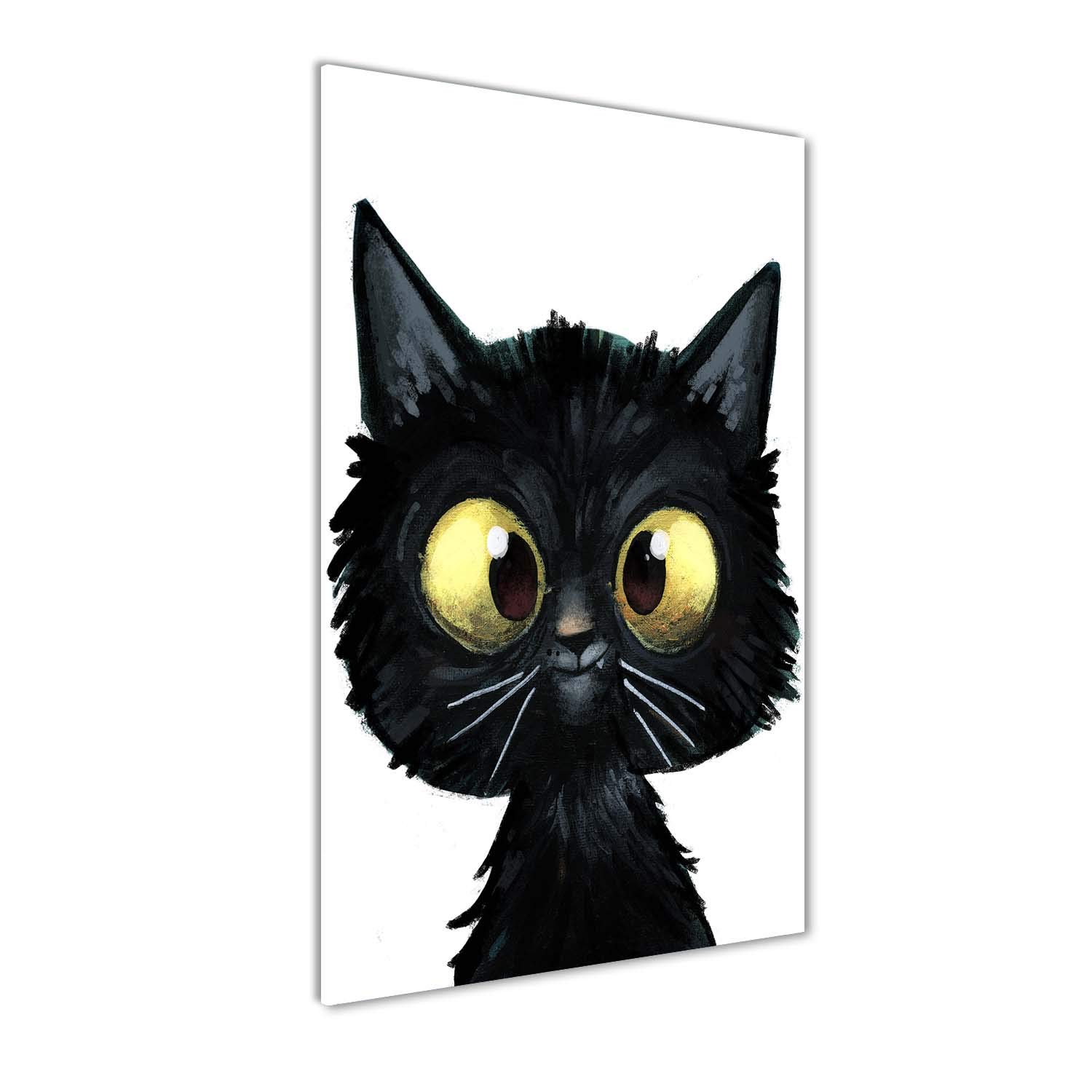 Tableau panoramique chat noir pour sublimer la décoration de votre cuisine moderne
