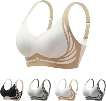 Lifting and anti-sagging wireless push-up bra Super push-up bra Seamless and non-wired underwear Anti-gravity lifting and side breast